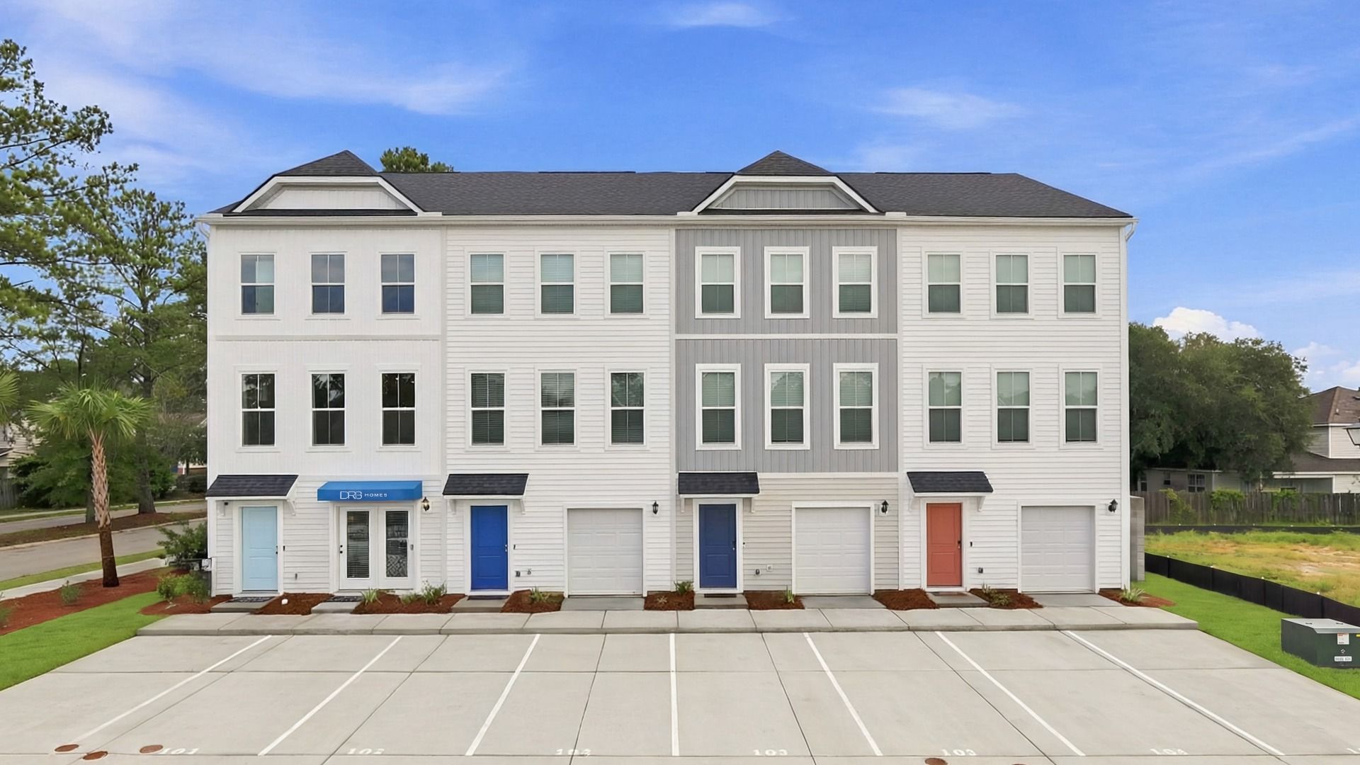 Jennings - Clear Springs Townhomes: North Charleston, South Carolina - DRB Homes