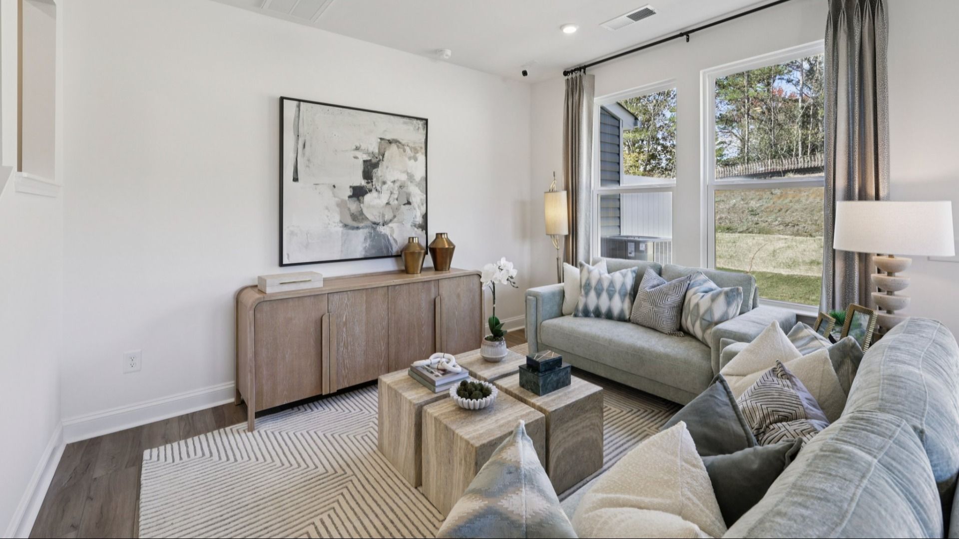 The Litchfield Plan by DBR Homes in Charlotte, NC   -  Living Area