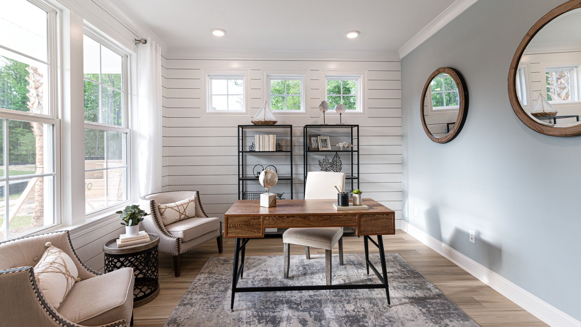 spacious study with tons of natural light