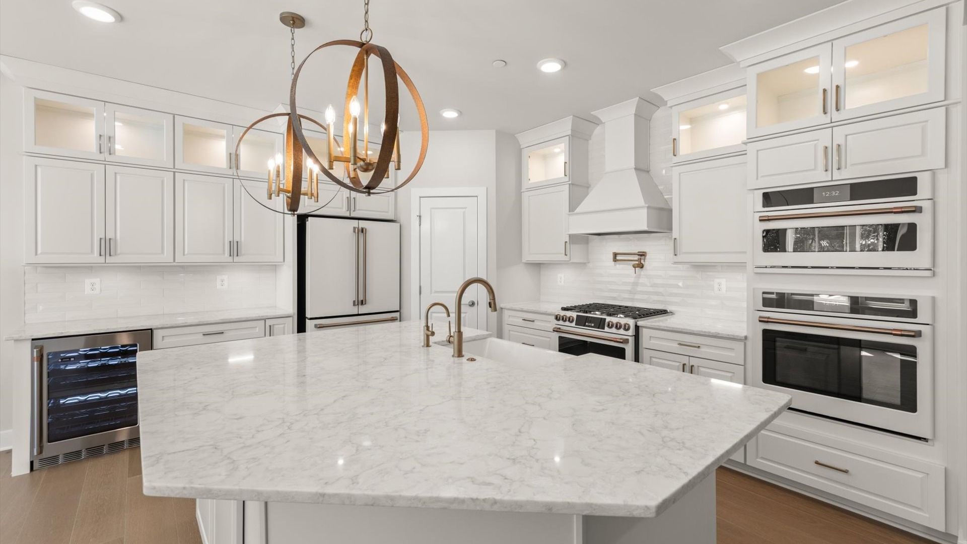 Chef’s kitchen with premium finishes, expansive workspace, and an open layout perfect for entertaining | DRB Homes East Shore