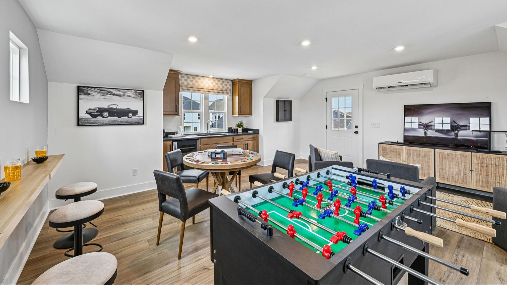 The Westport Plan by DRB Homes in Miller Farm - Detached garage upstairs game room with kitchenette.