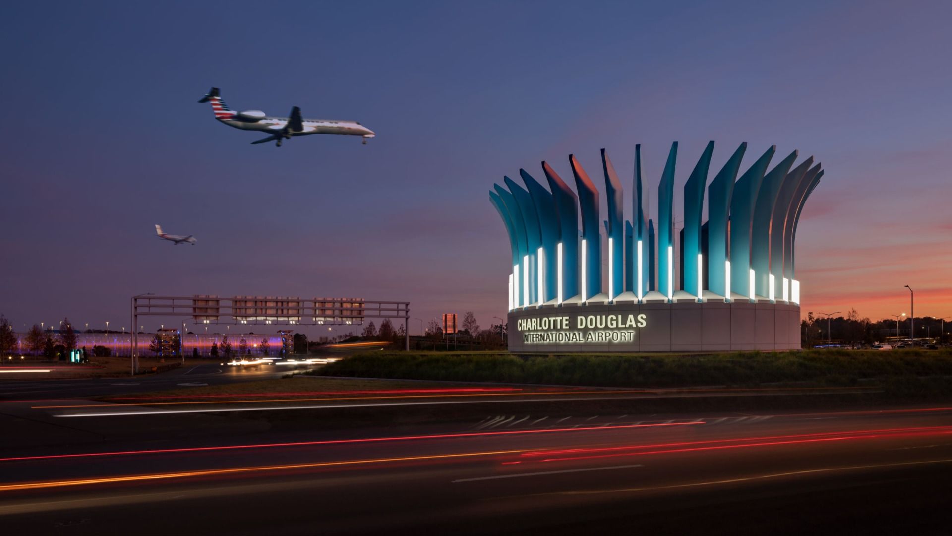Charlotte Airport located 16 minutes away from the Bell Glen Community
