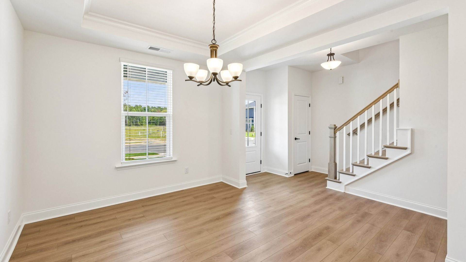 The Burton Plan by DRB Homes in Lakeside Glen, York SC - Dining Room with tray ceilings