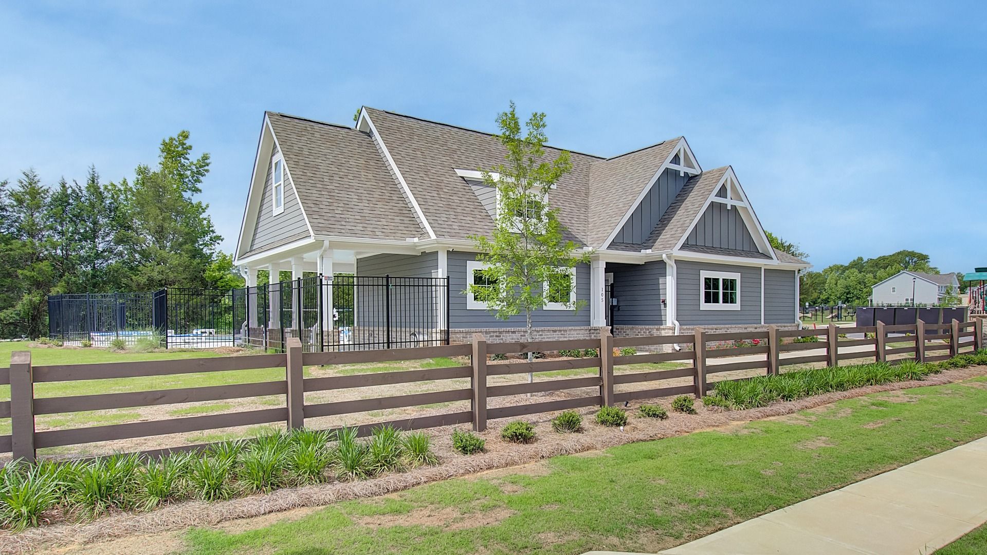 Poolside pavilion amenity at Cooper Park in McDonough, GA.