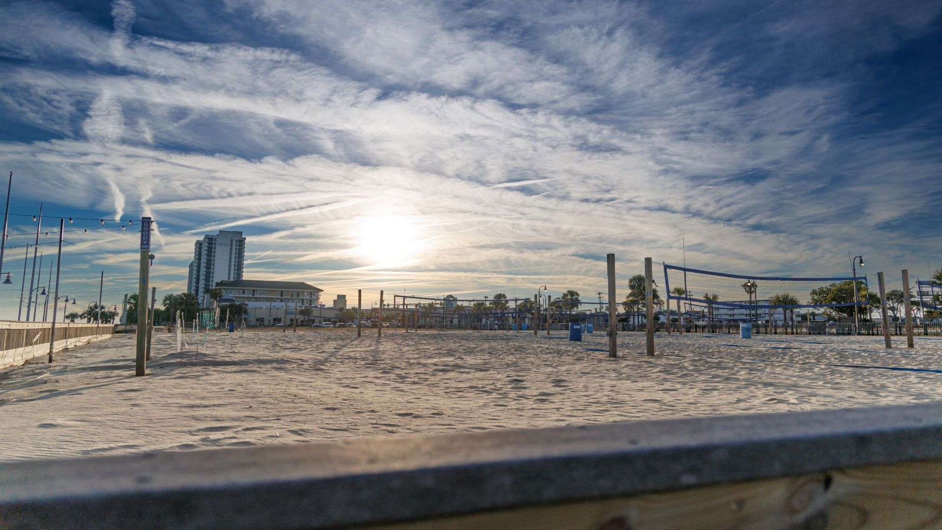 Myrtle Beach area with beach volleyball