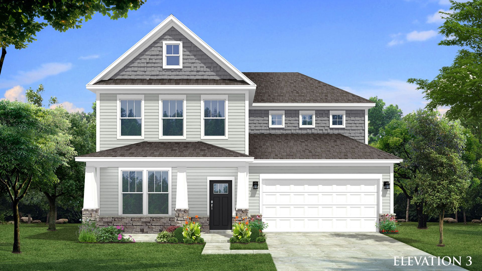 Jordan design at Lakeside Glen by premier builder, DRB Homes, York, SC.