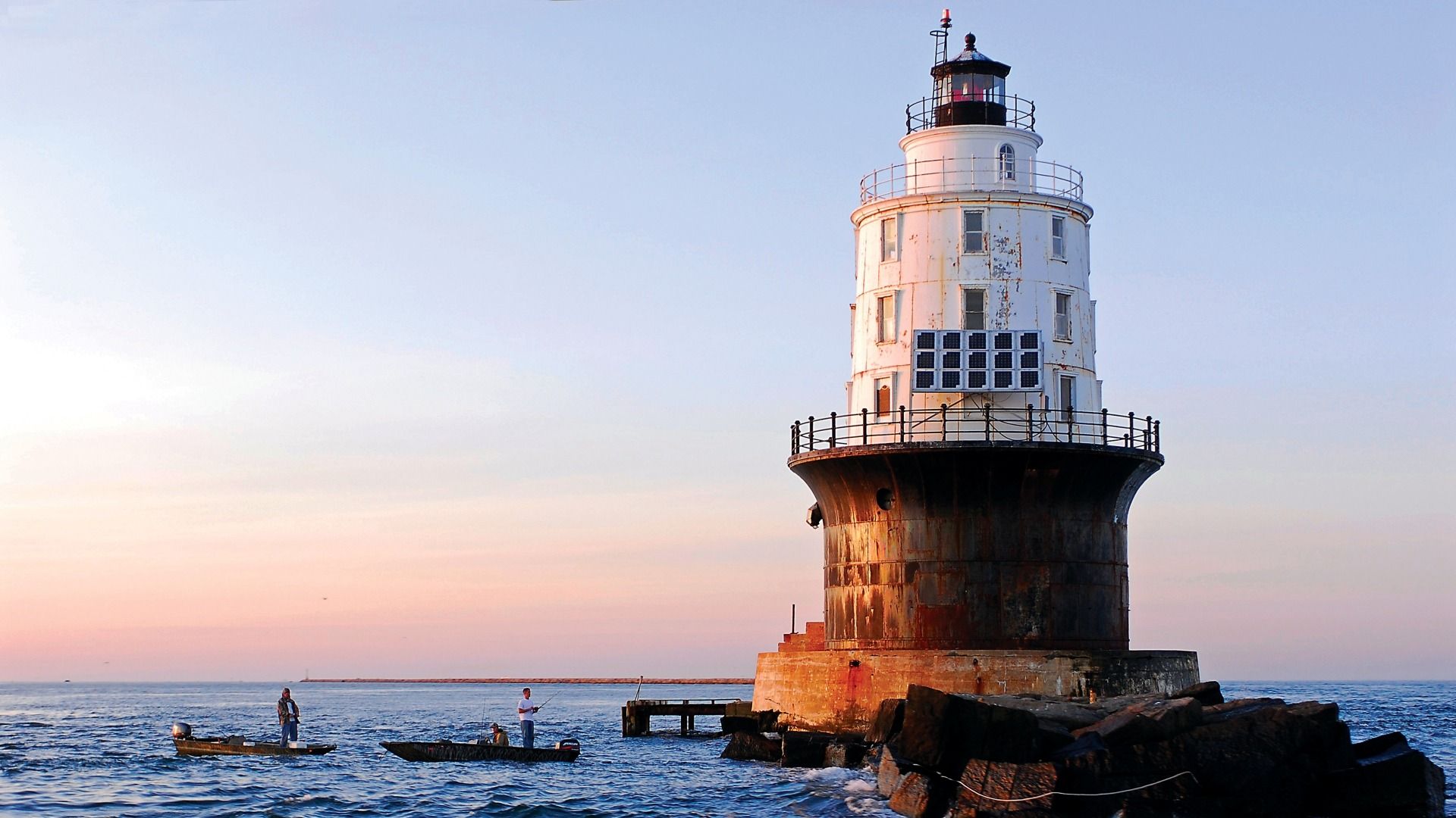 Breakwater Lighthouse in Lewes, Delaware