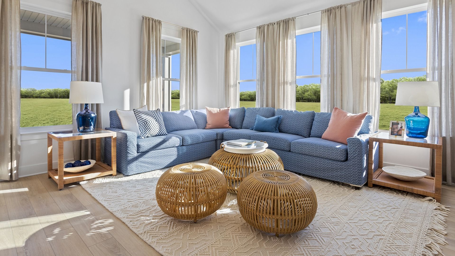 Sunlit Family Room in the St. Kitts model at Wetherby