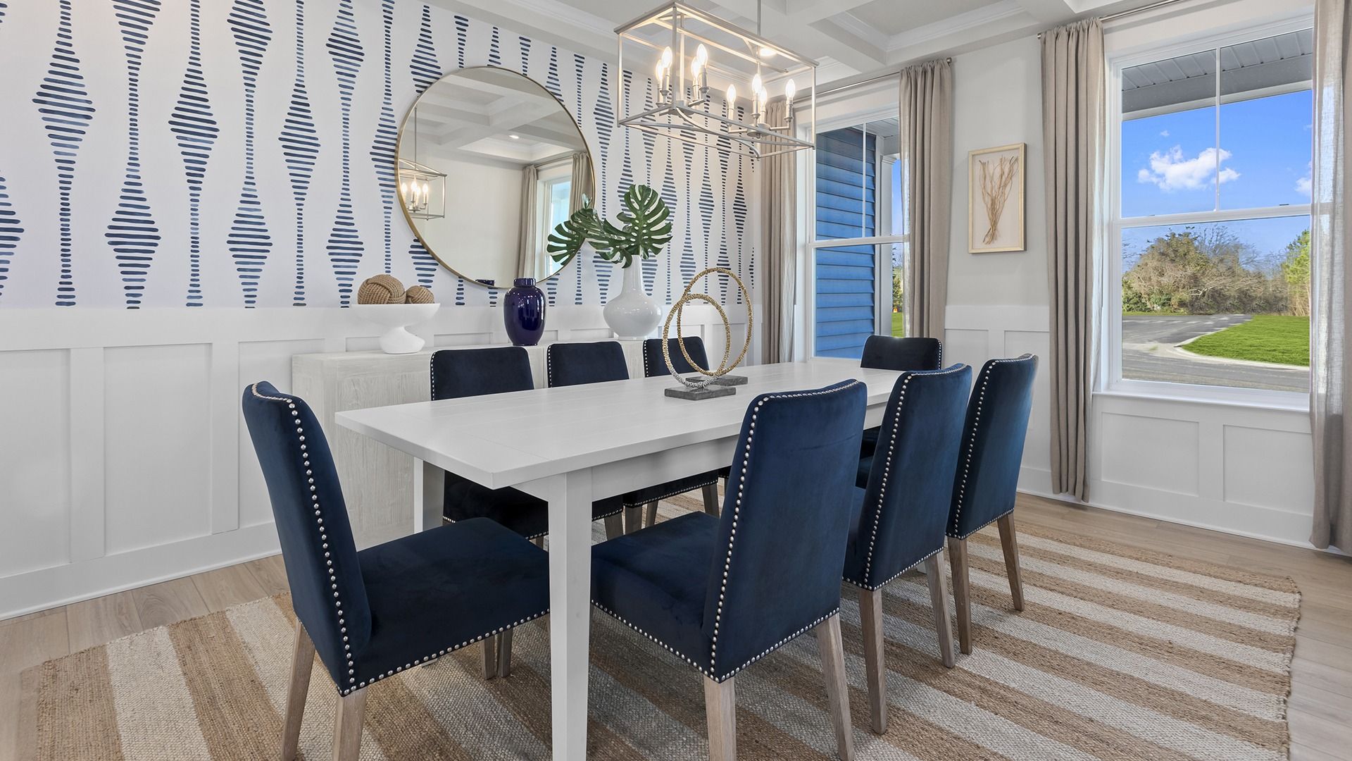 Host Gatherings with the Dining Room in the St. Kitts model at Wetherby