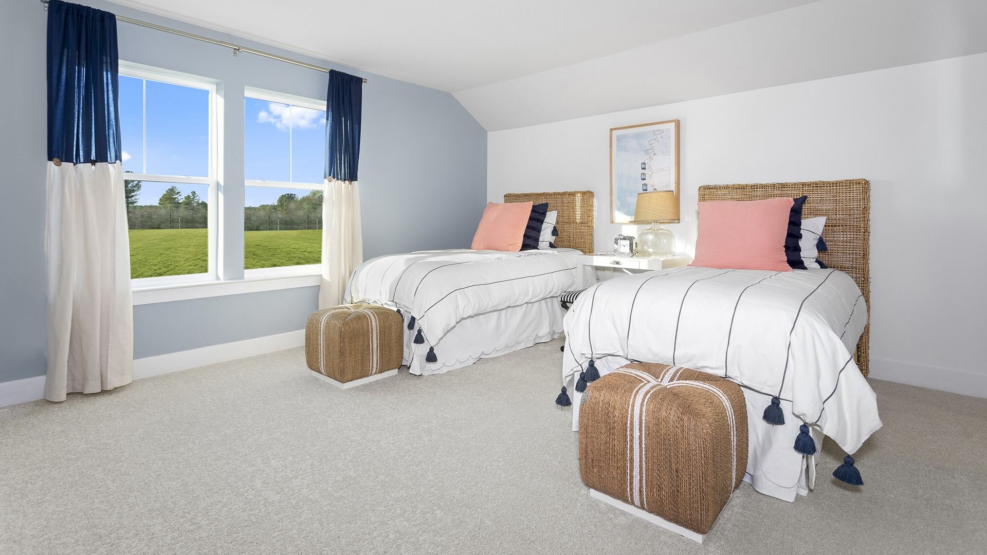 Bedroom with a Full Bathroom on the Optional Second Floor in the St. Kitts model at Wetherby