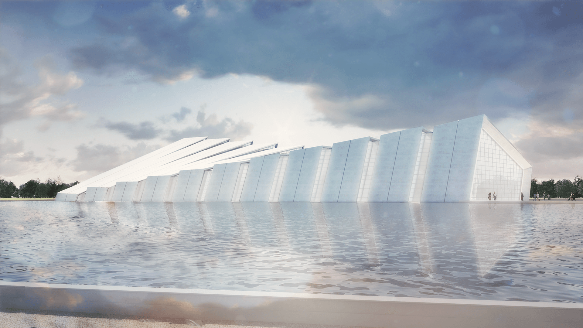 Exterior Rendering of the Future Northern Virginia Science Center that will be Located in Kincora