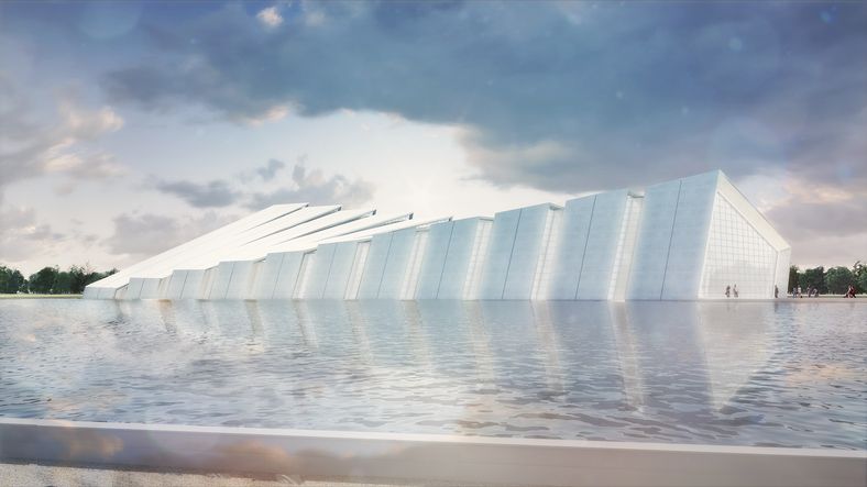 Exterior Rendering of the Future Northern Virginia Science Center that will be Located in Kincora