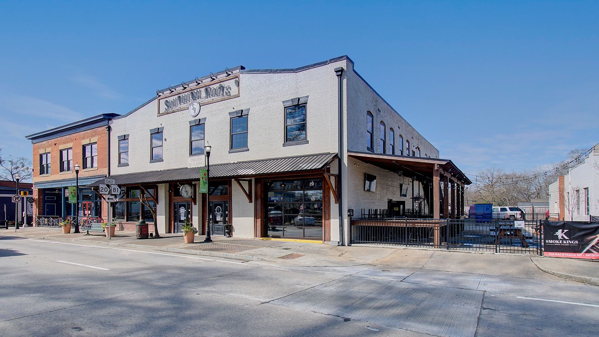Popular restaurant, Southern Roots, in Downtown McDonough Square.