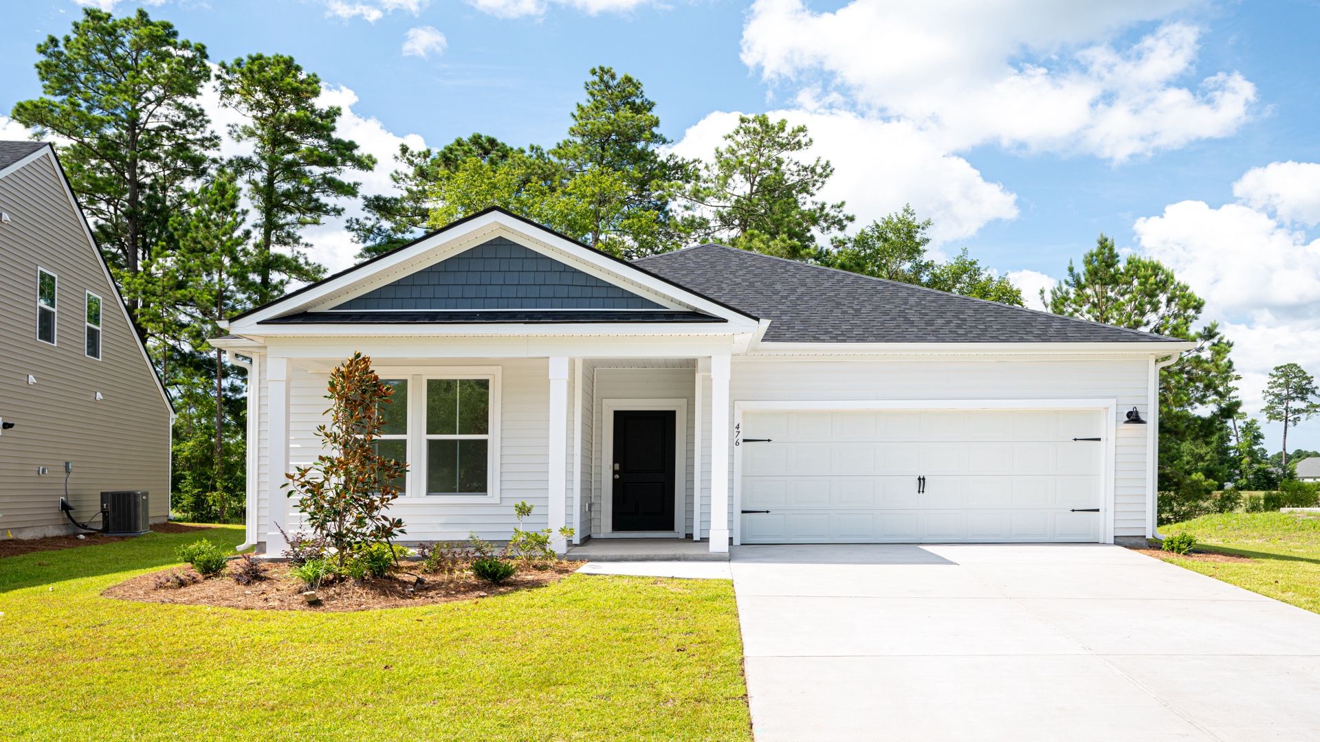 Avondale Exterior in Chestnut Farms by DRB Homes offering new single-family homes near Myrtle Beach