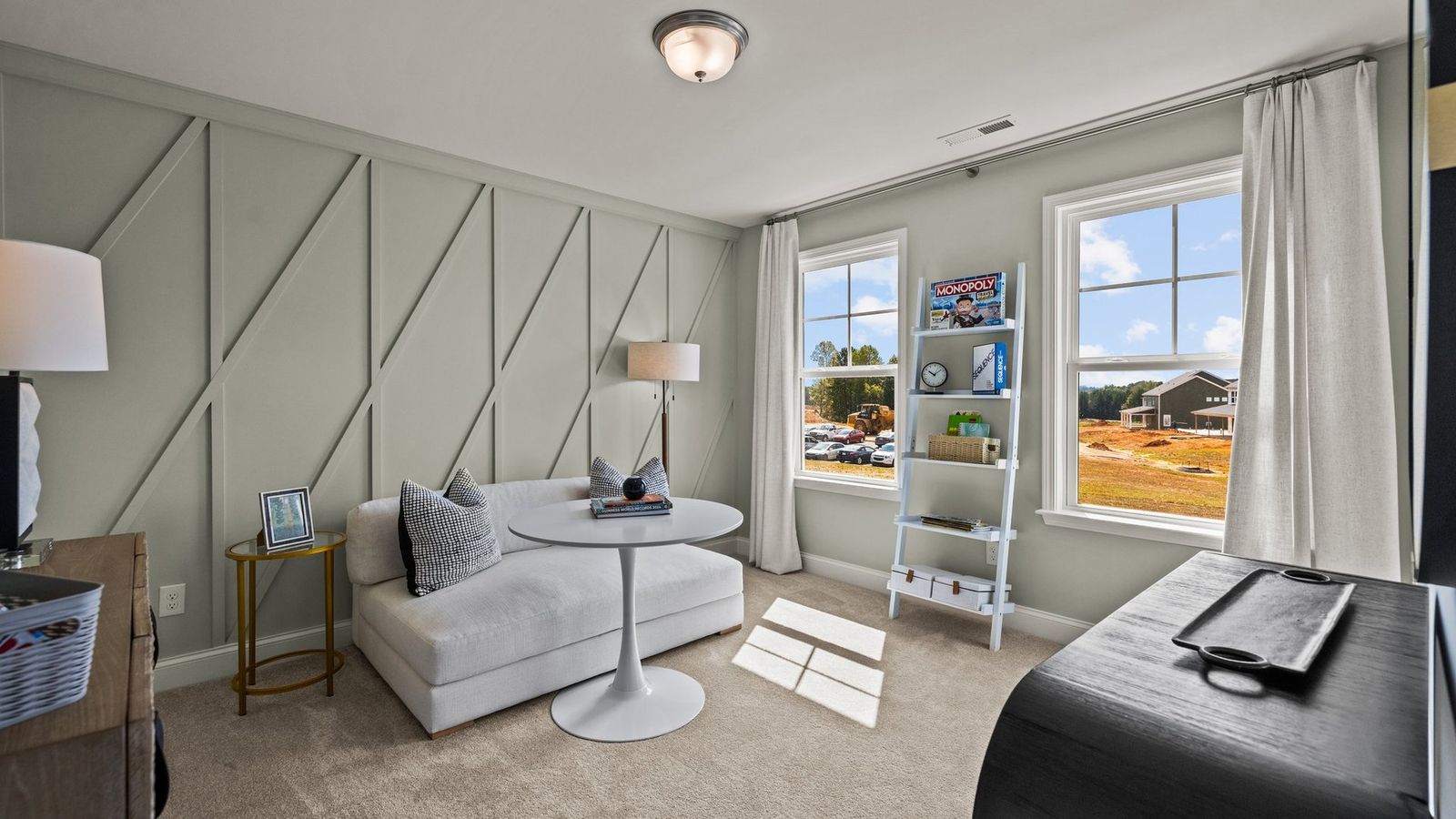 Secondary bedroom offers a flexible space with large windows for plenty of natural light. Lakeside Glen. DRB Homes. York, SC.