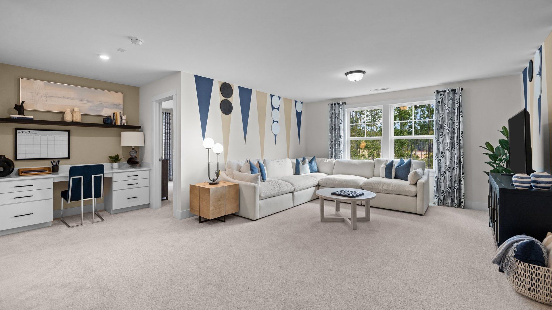 Versatile Loft with ample room, large windows, and Built-In Desk Perfect for Work or Study, in Lakeside Glen, York, SC