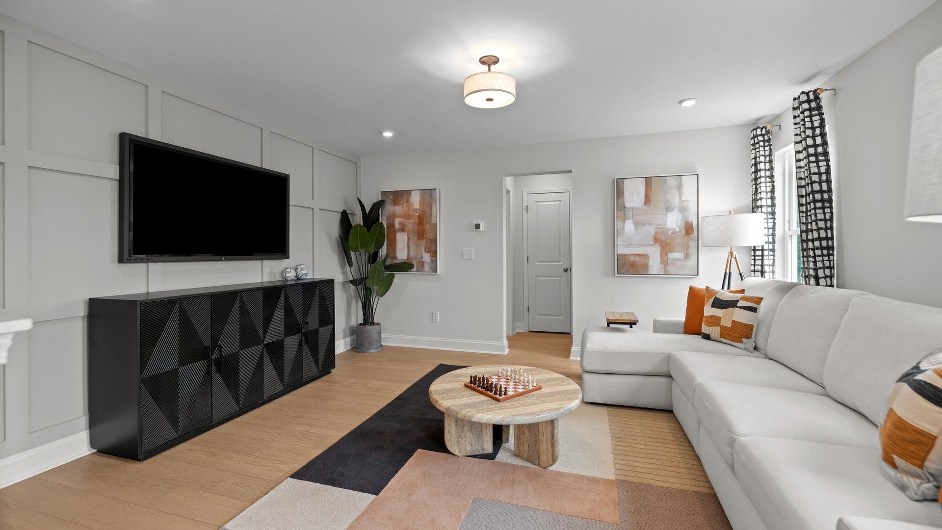 Multi-purpose loft space with luxury vinyl flooring, in the Adaline Design by DRB Homes Charlotte, NC