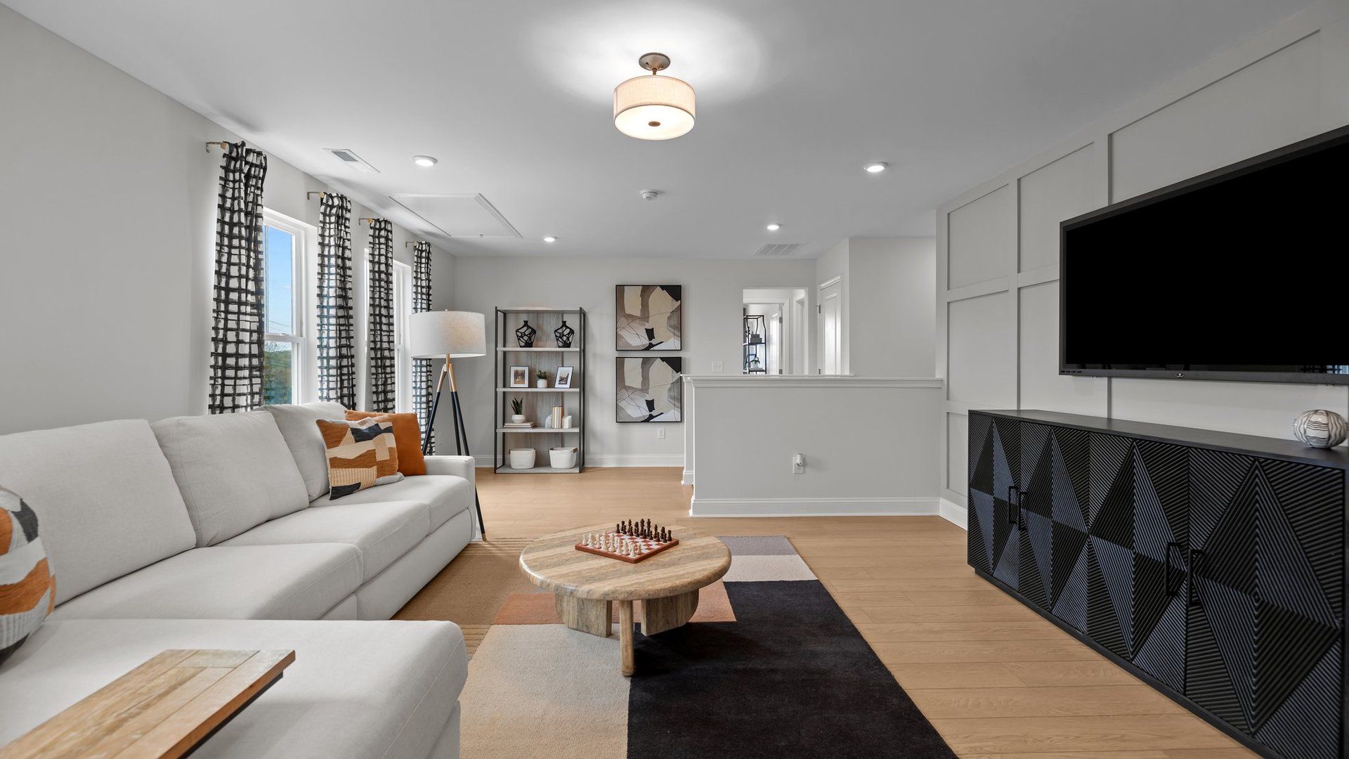 The Adaline well-lit and spacious loft offers a functional multi-use space. Greenway Overlook. DRB Homes. Charlotte, NC.