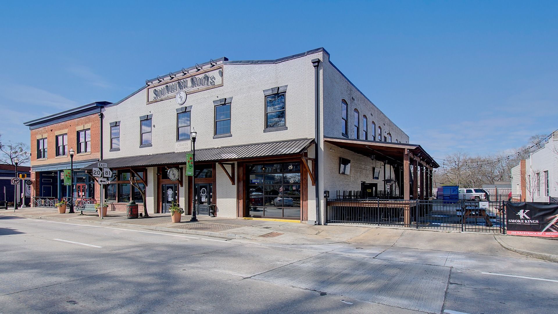 Popular restaurant, Southern Roots, in Downtown McDonough Square.