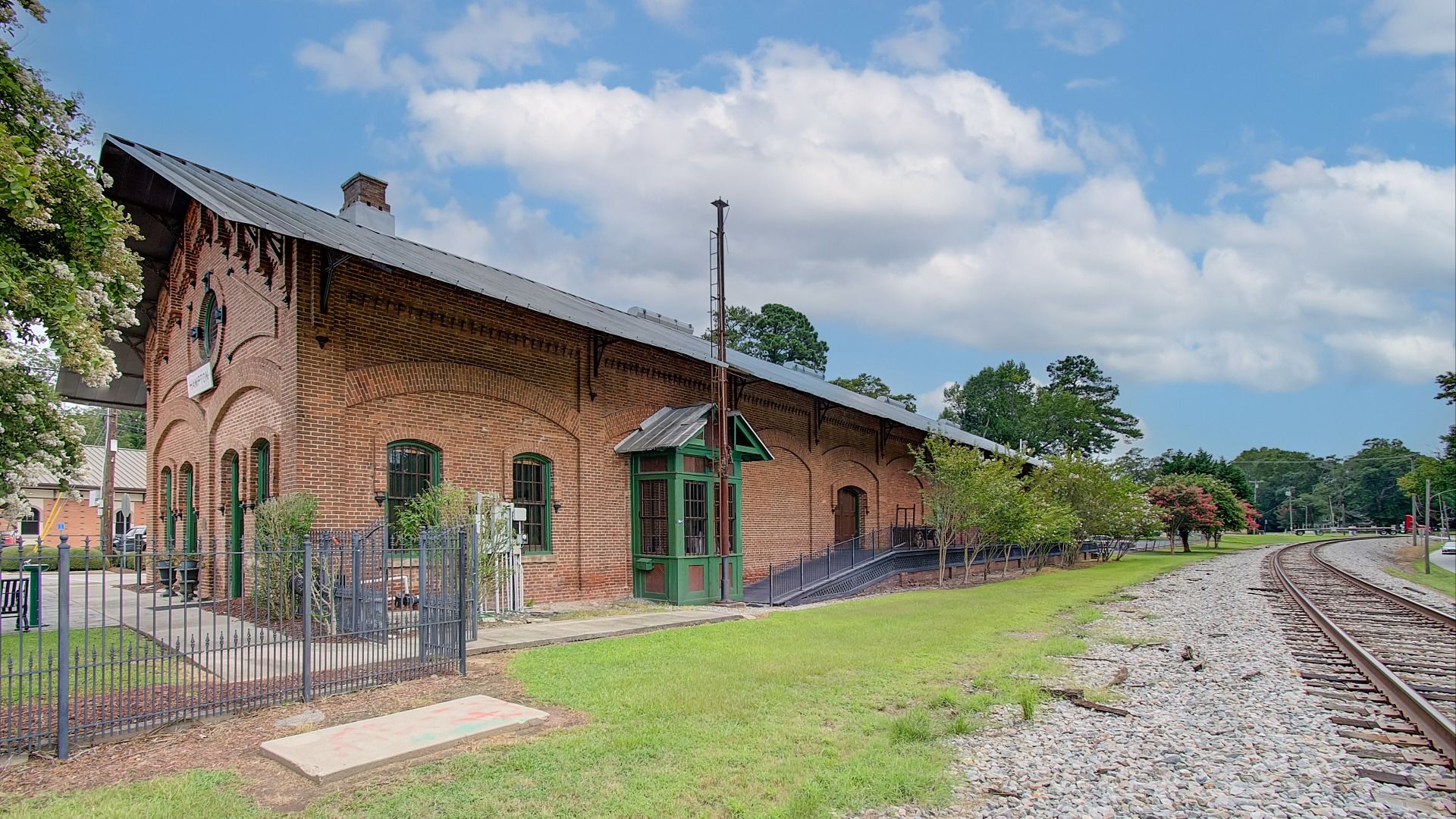 Hampton train station near Cambria at Traditions new construction single family homes community.