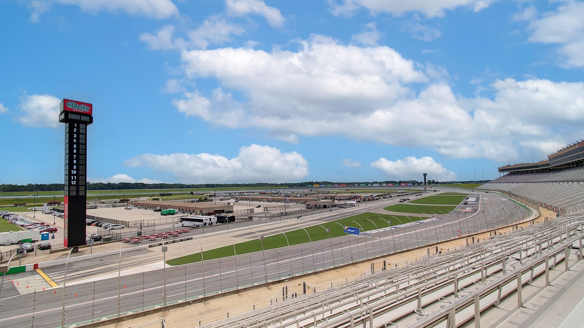 Iconic Atlanta Motor Speedway racetrack in Hampton, GA near Cambria at Traditions.