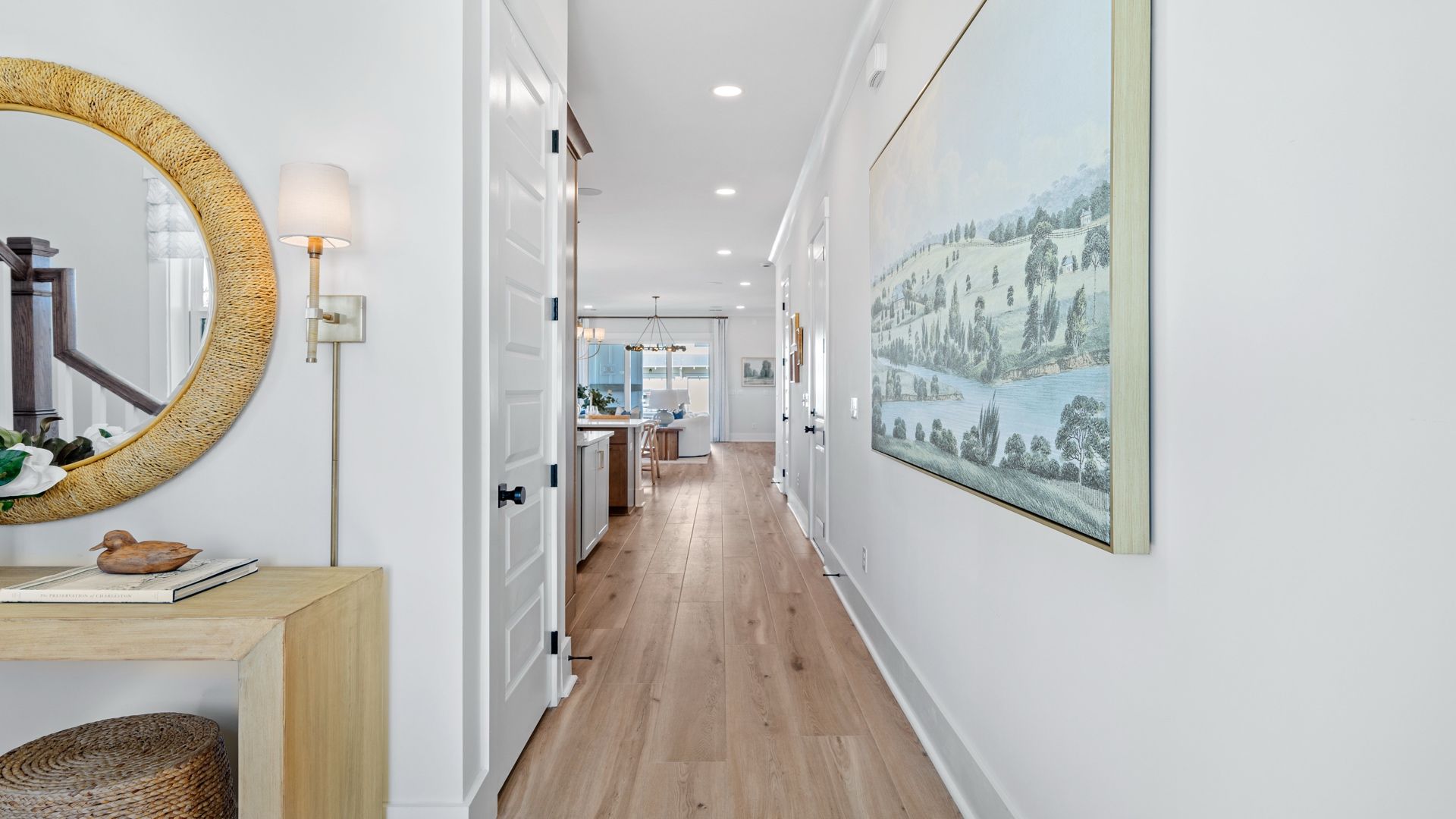 The Beaufain model in Midtown at Nexton by DRB homes offering a spacious foyer with lots of natural light