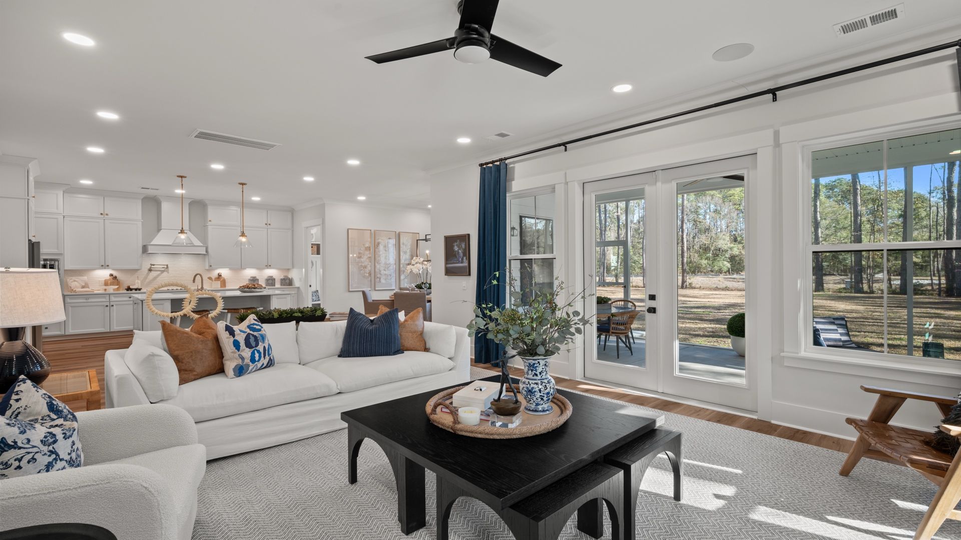 Living Room- at Pamlico Terrace at by DRB Homes features an open layout with lots of natural lightening