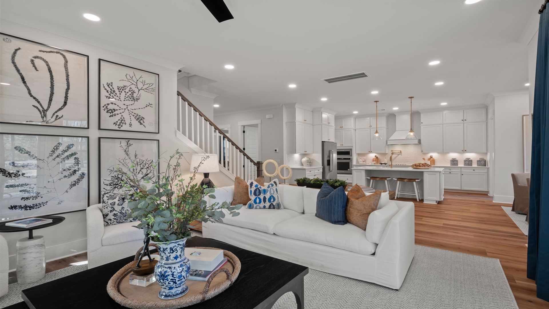 Living Room- at Pamlico Terrace at by DRB Homes features an open layout with lots of natural lightening