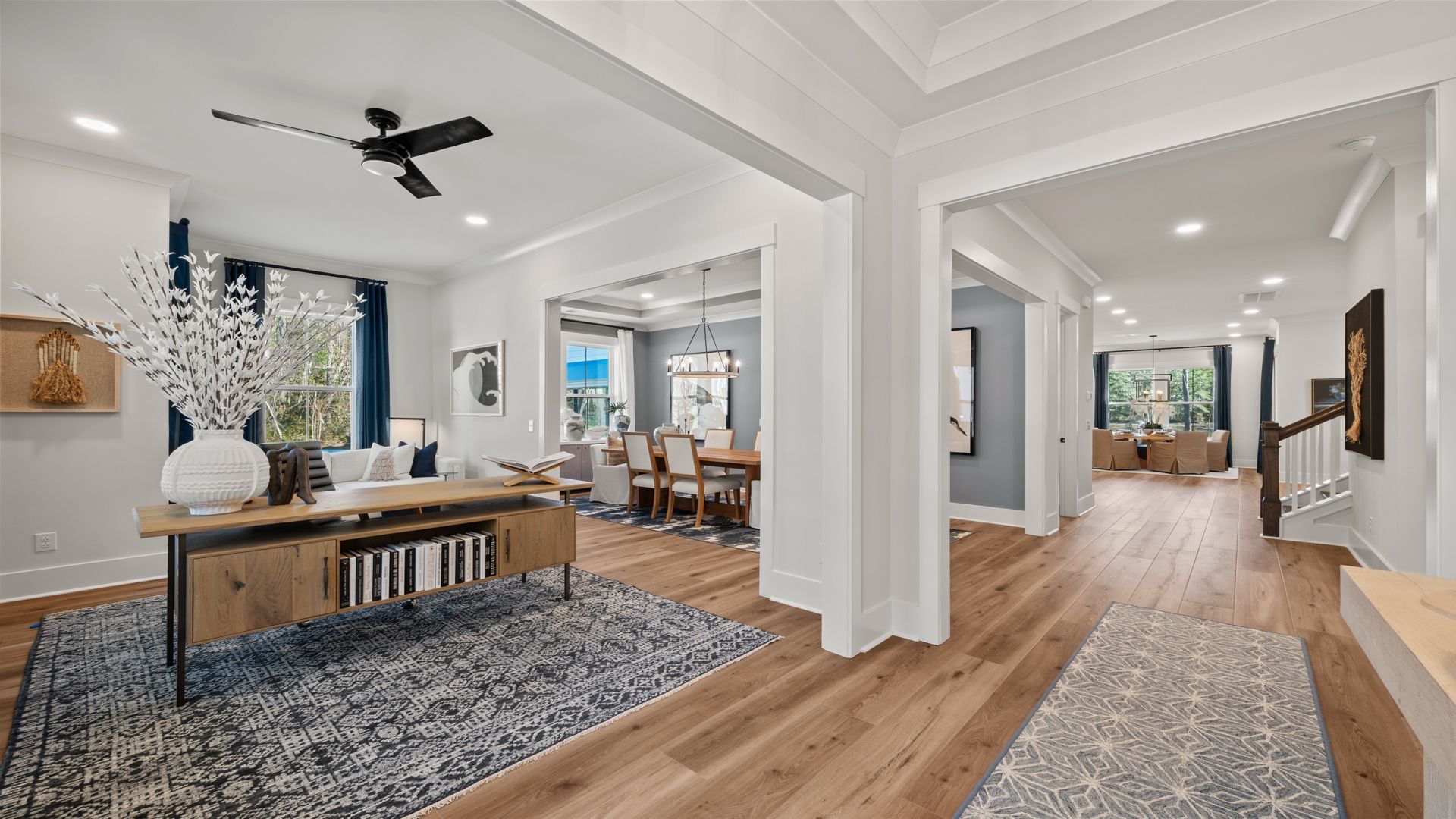 Foyer- at Pamlico Terrace at by DRB Homes features an open layout with gorgeous wood floors