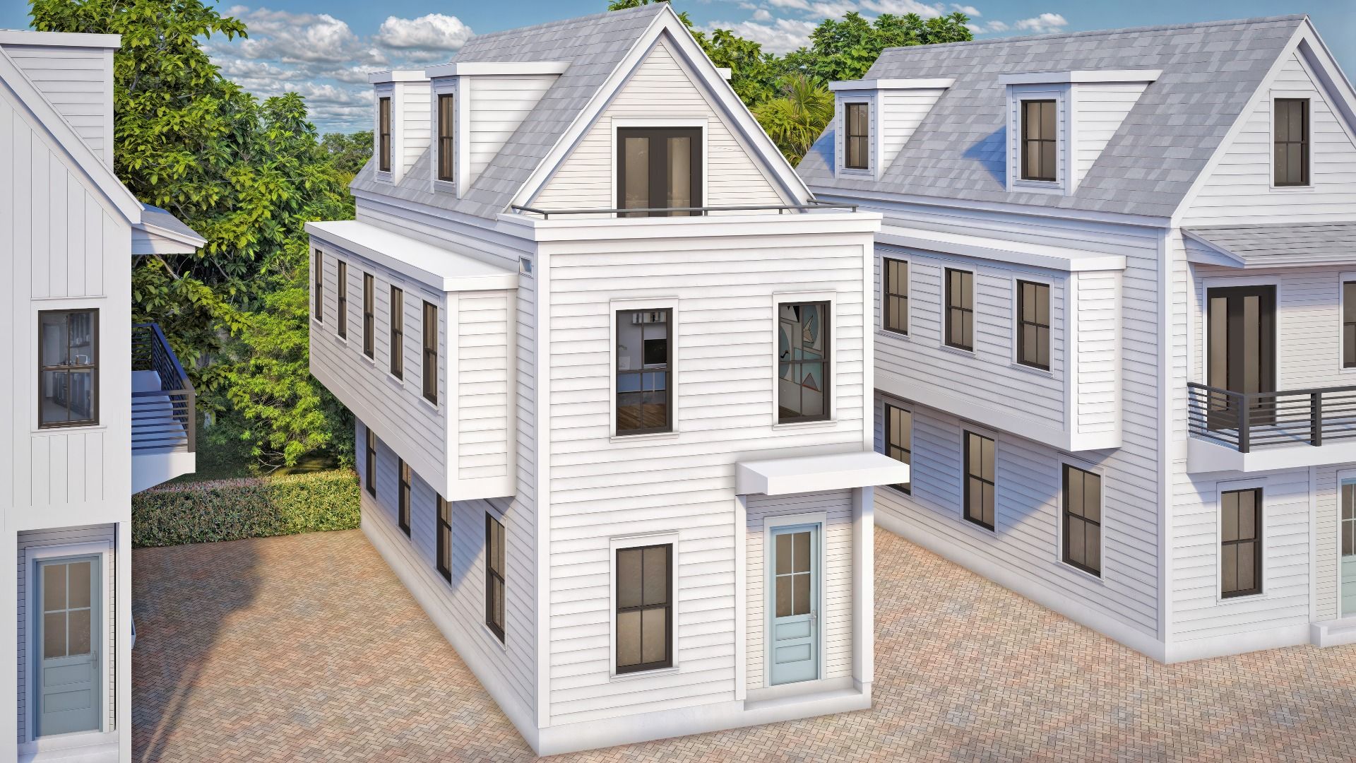 The Seabrook model- in Grants Court Downtown Charleston by DRB Homes