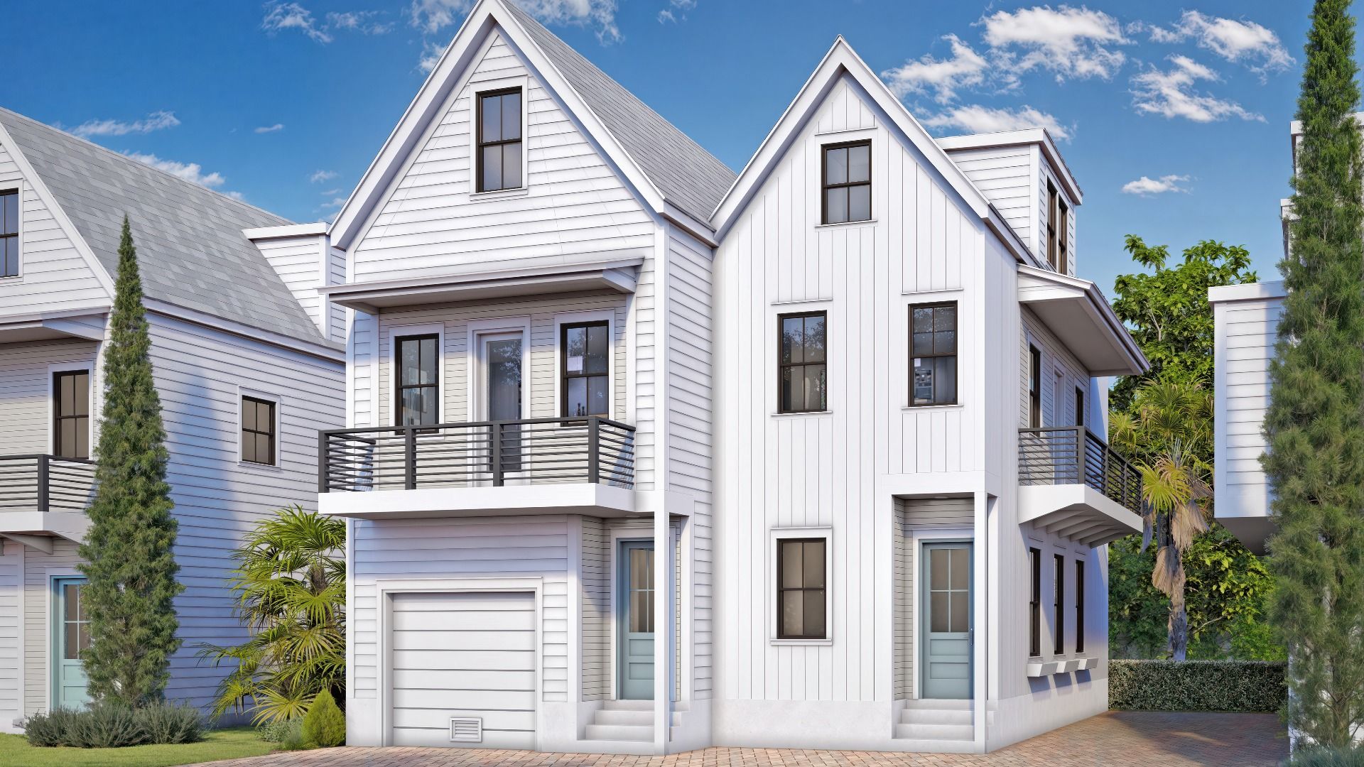The Isle and The Preston model- in Grants Court Downtown Charleston by DRB Homes