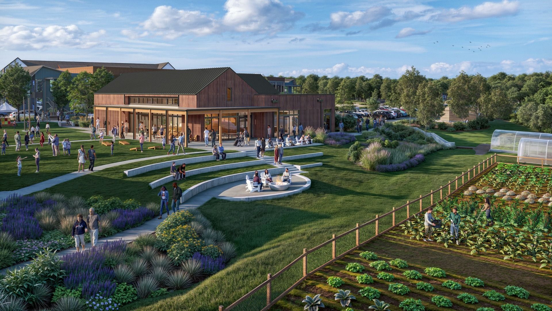River District - The Forge - Farmers Market, Farm, and Green Space
