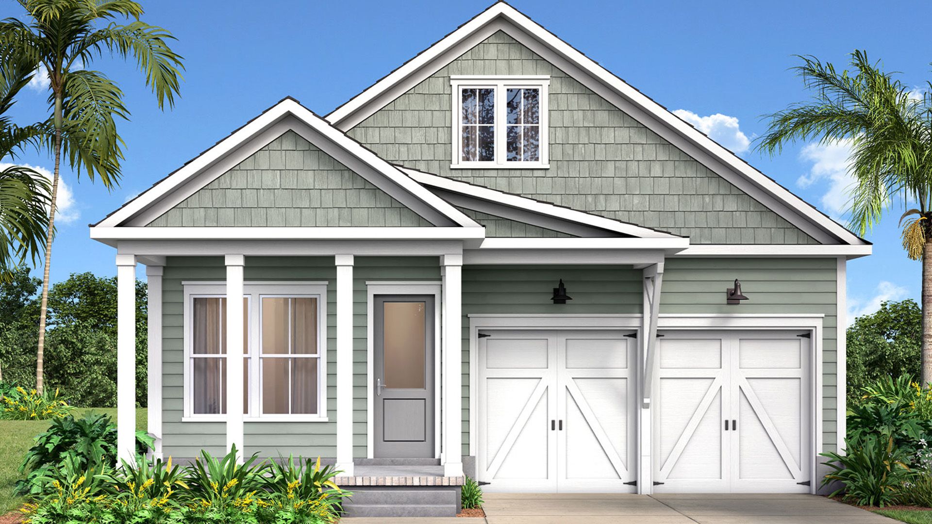 Beaufain 2.1 shown with optional carport for added convenience and style