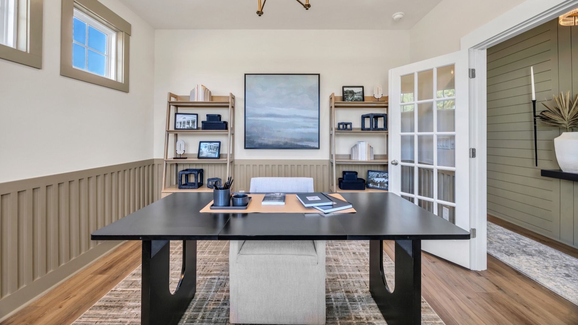 Flex Space with French Doors at Chestnut Farms by DRB Homes