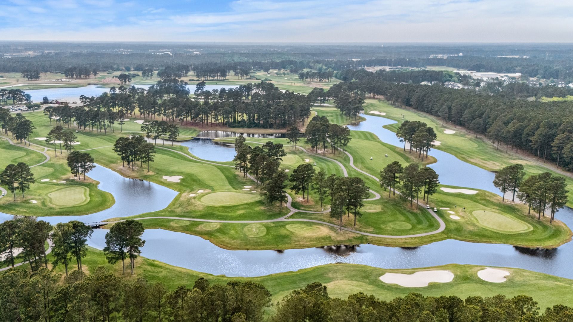 Enjoy golf at Carolina Forest courses within a short drive of Chestnut Farms by DRB Homes