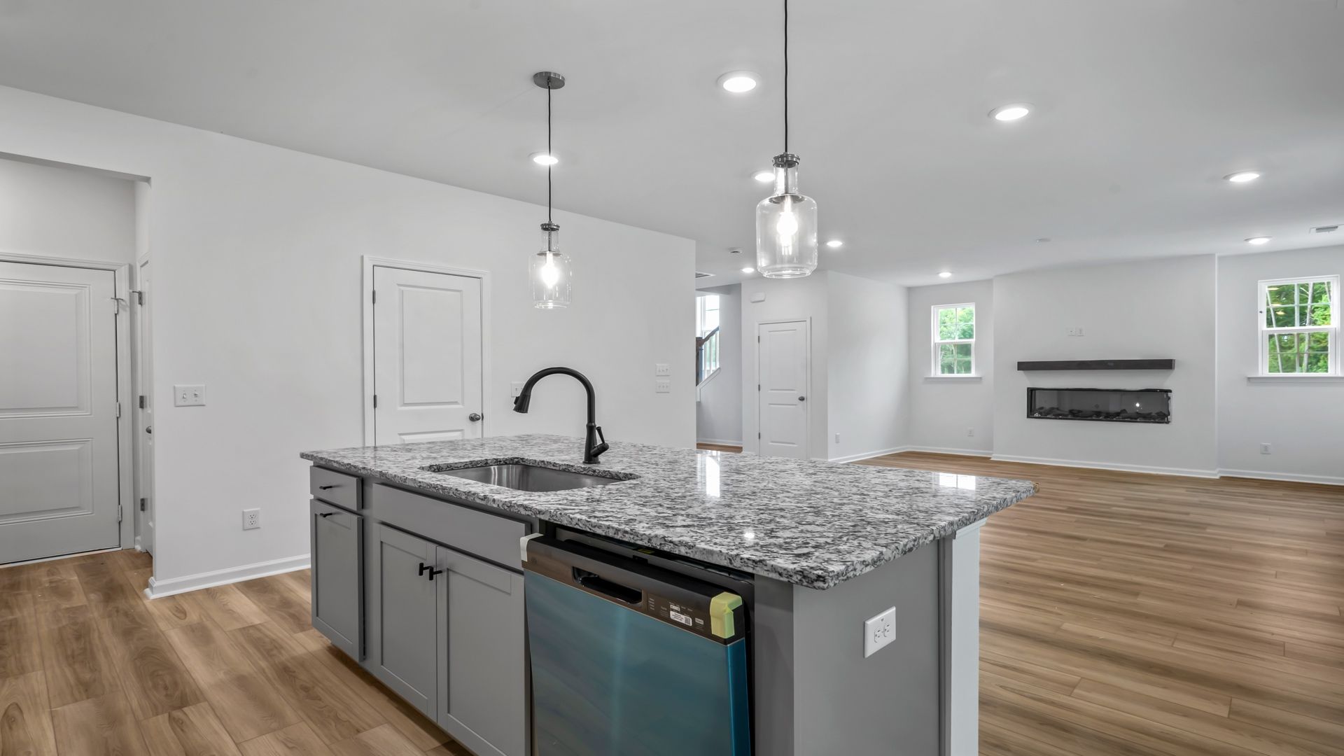 Large island anchors the Pritchard kitchen space