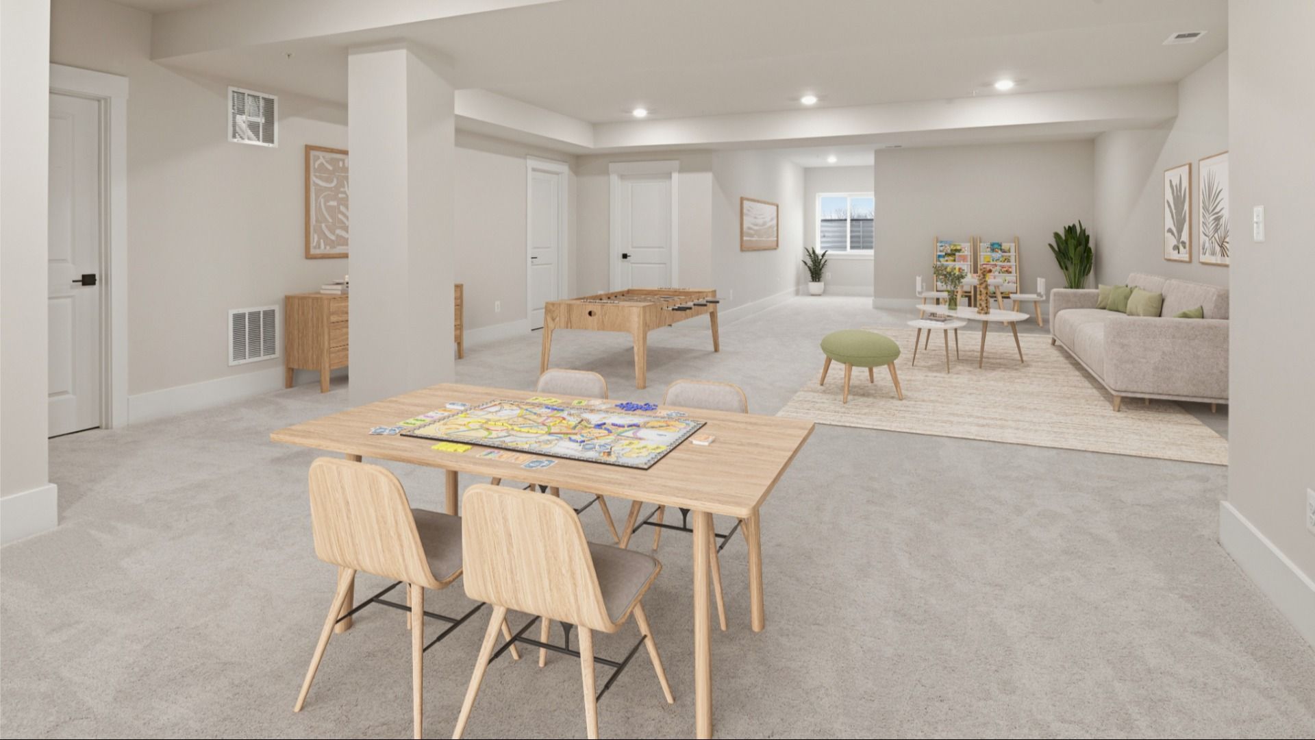 Finished Lower Level Rec Room