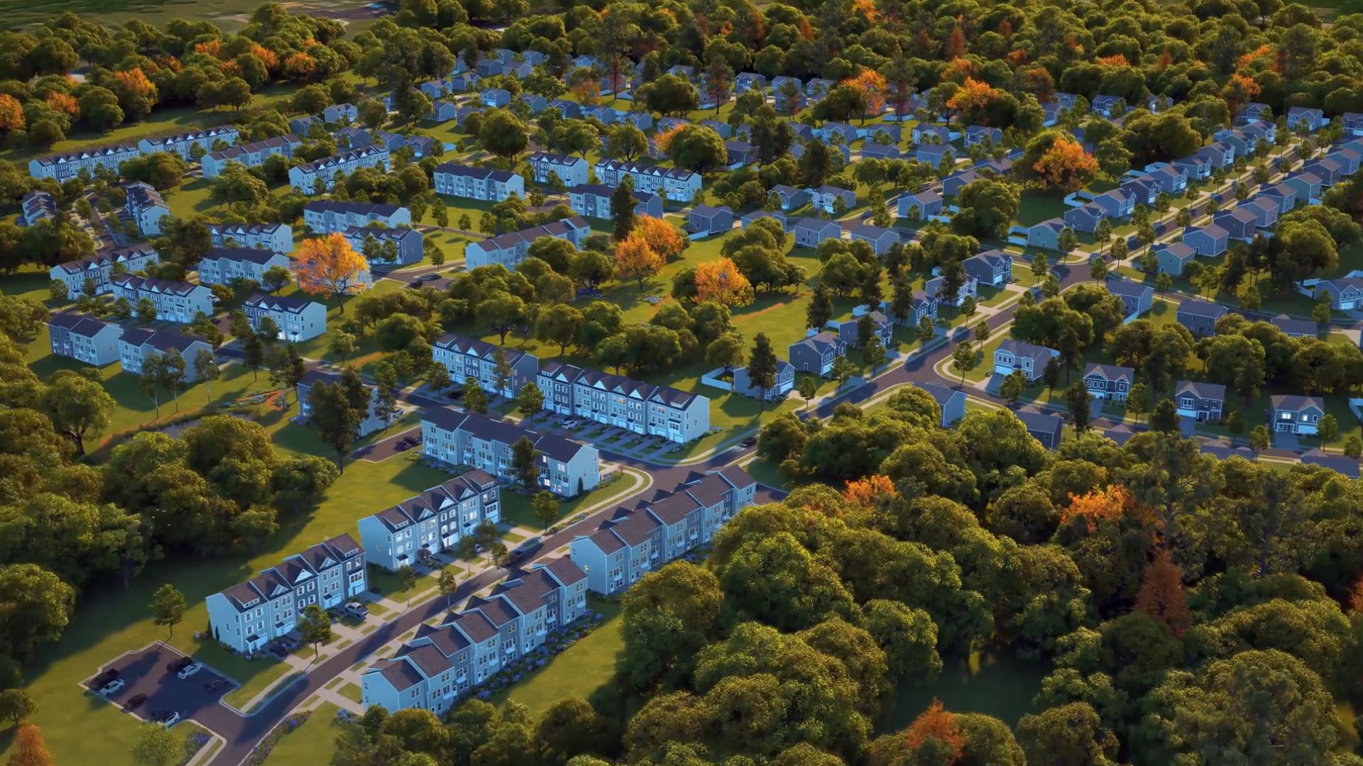 Architectural rendering of Boyd's Crossing fully built.