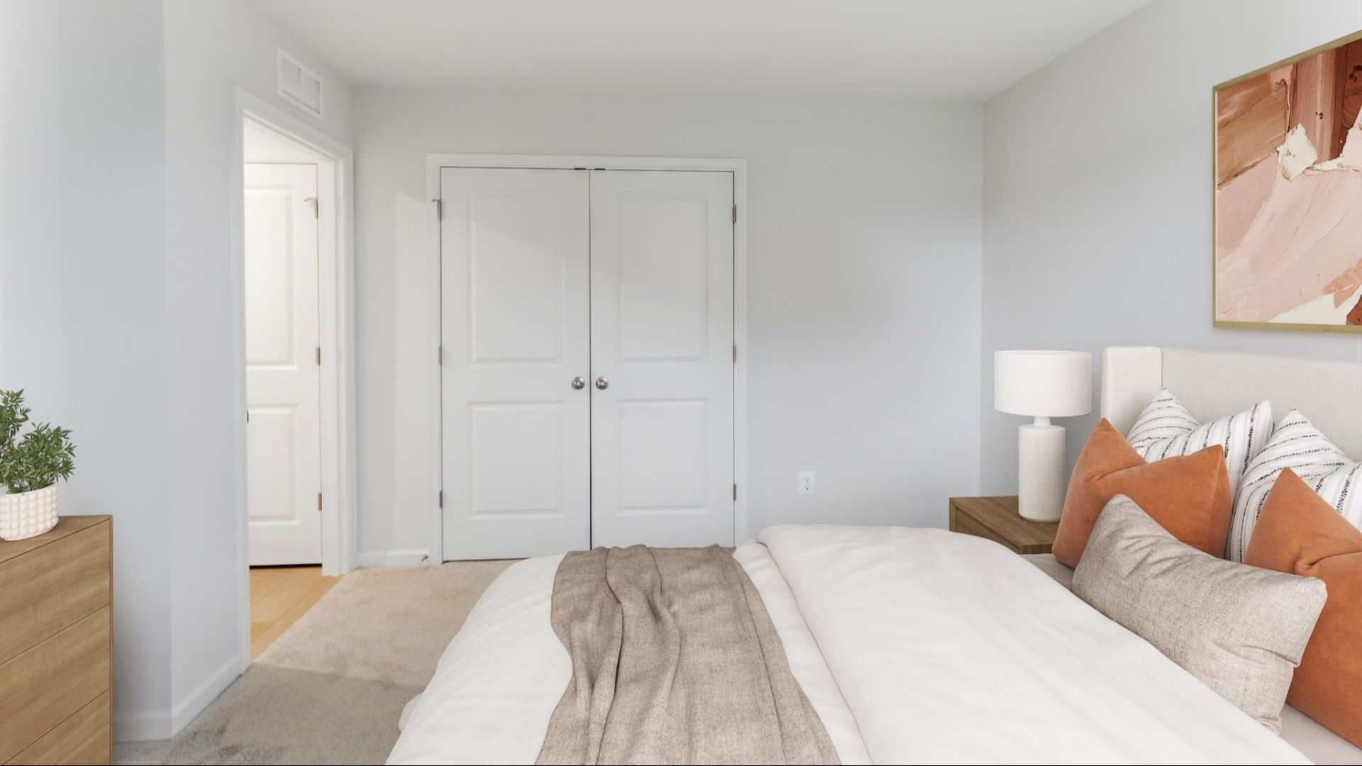 Virtually Staged Secondary Bedroom of the Edgewood