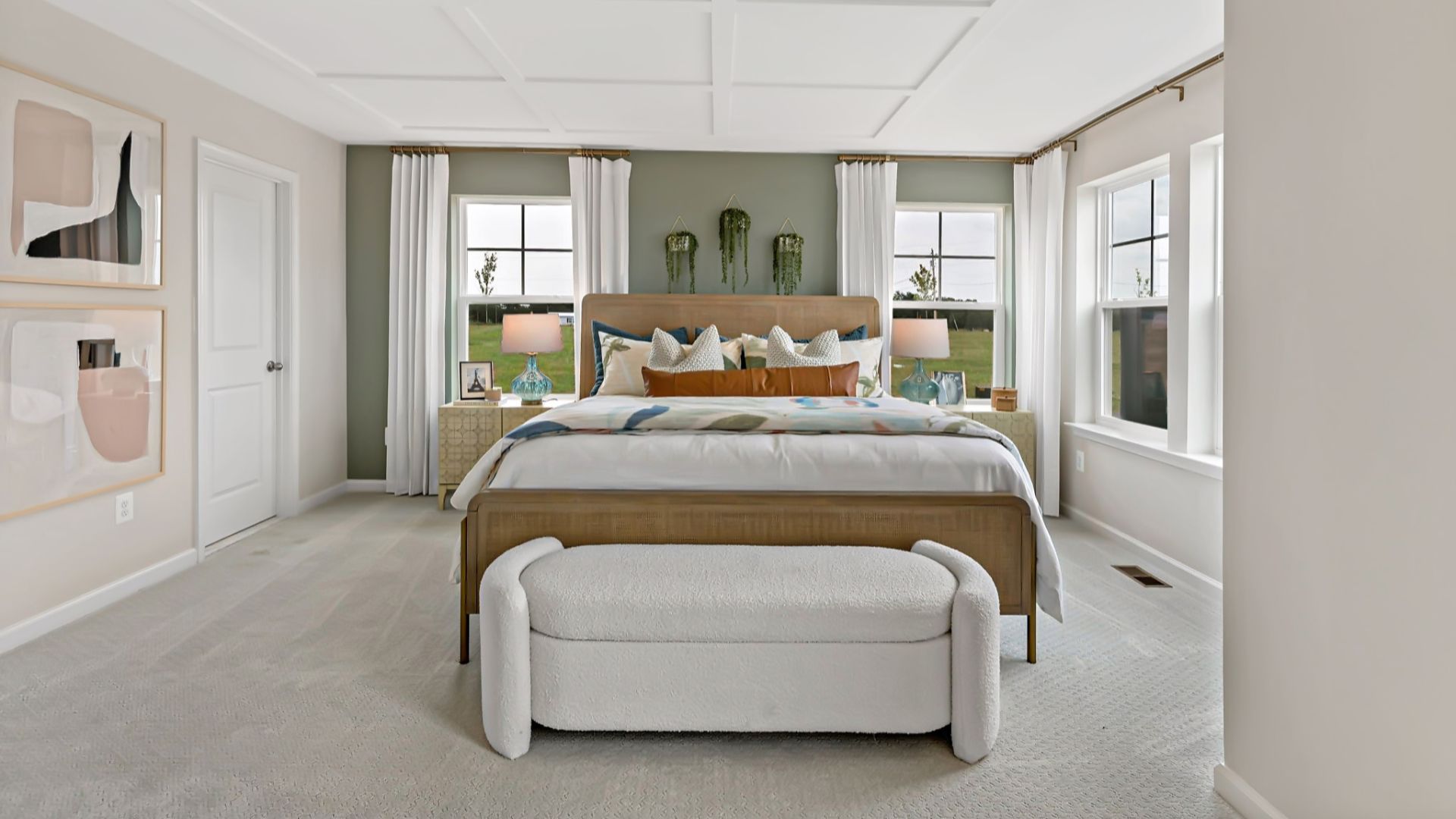 Alternate view of the owner's suite, featuring numerous large windows that allow for natural light.