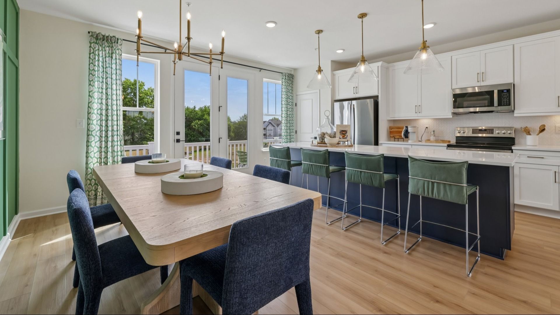 The Upton Dining Room and Spacious Center Island