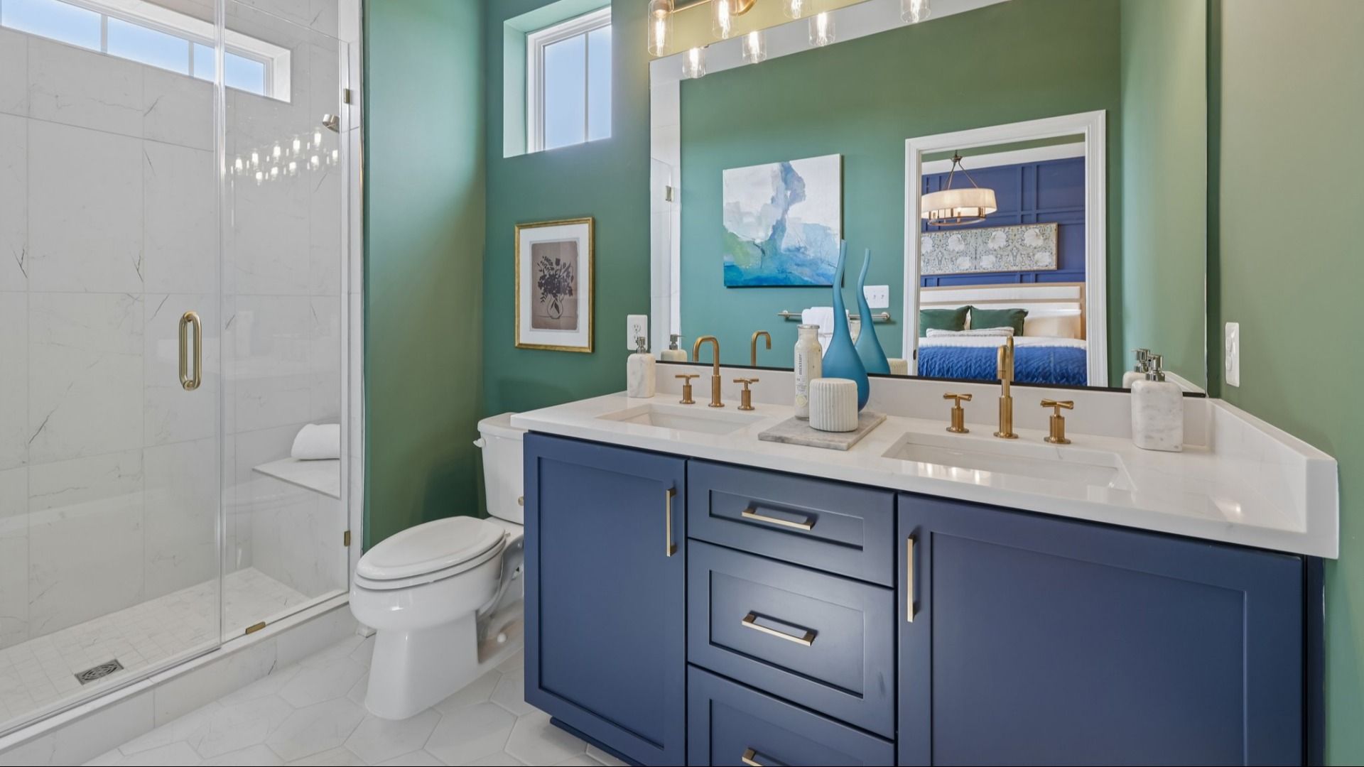 Spa Inspired Bath with dual vanities