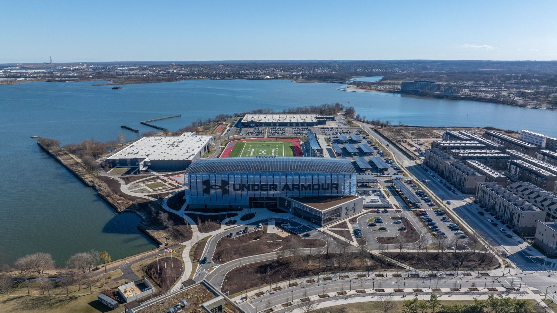 New Construction Garage Townhomes for Sale by DRB Homes across from Under Armour Global Headquarters