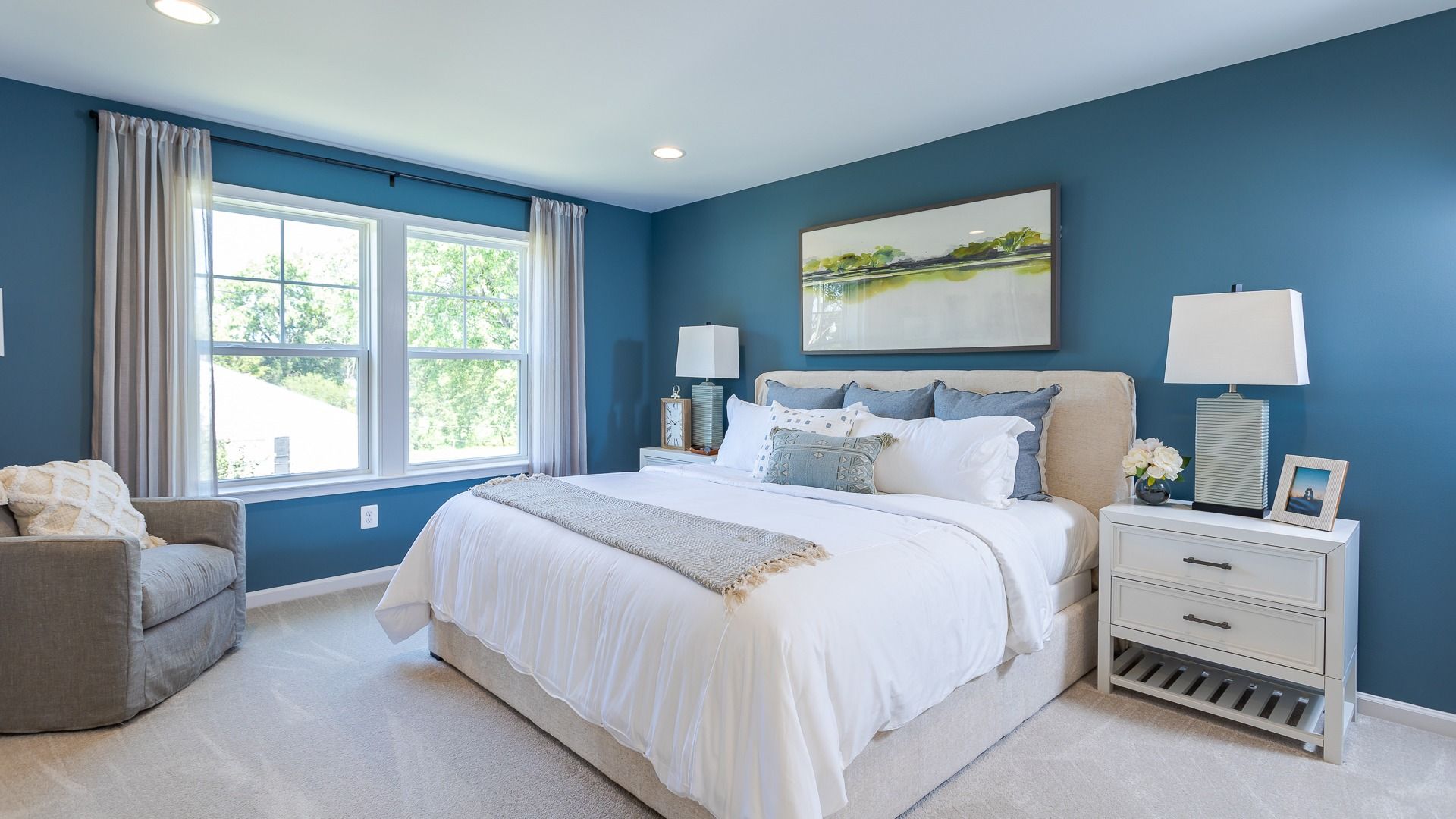 The owner’s suite in the York II floor plan offers a spacious, private retreat for relaxation.