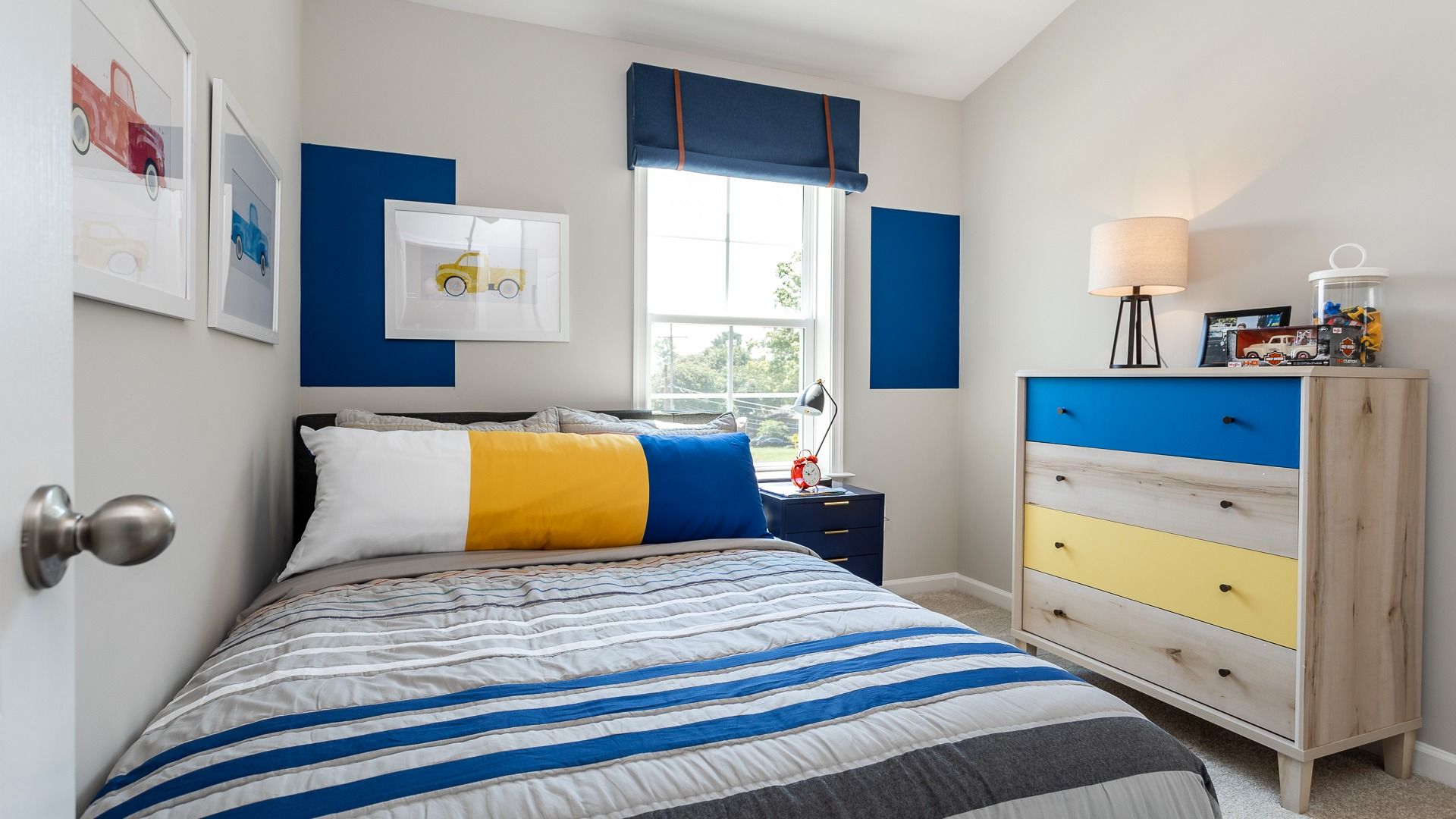 The second bedroom in the York II floor plan offers a bright, versatile space for family or guests