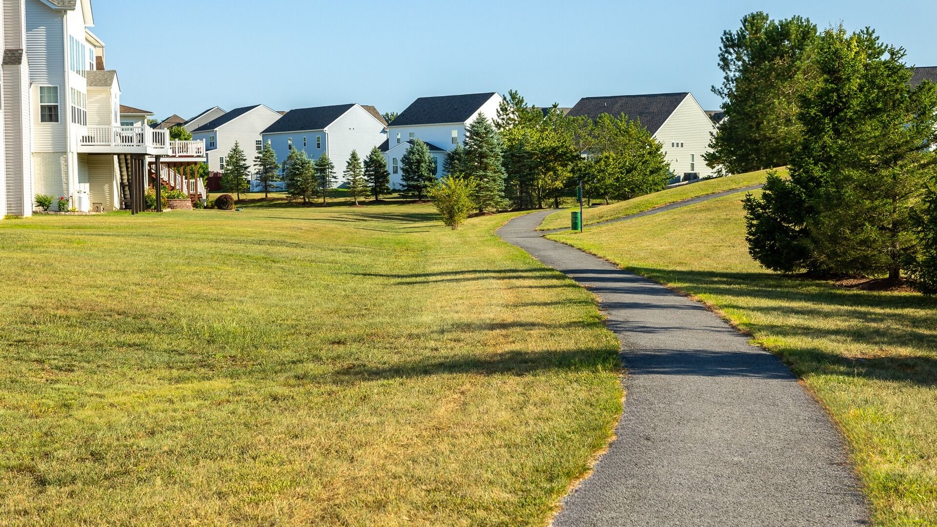 Martinsburg Station community trail offers scenic paths for walking and outdoor enjoyment.