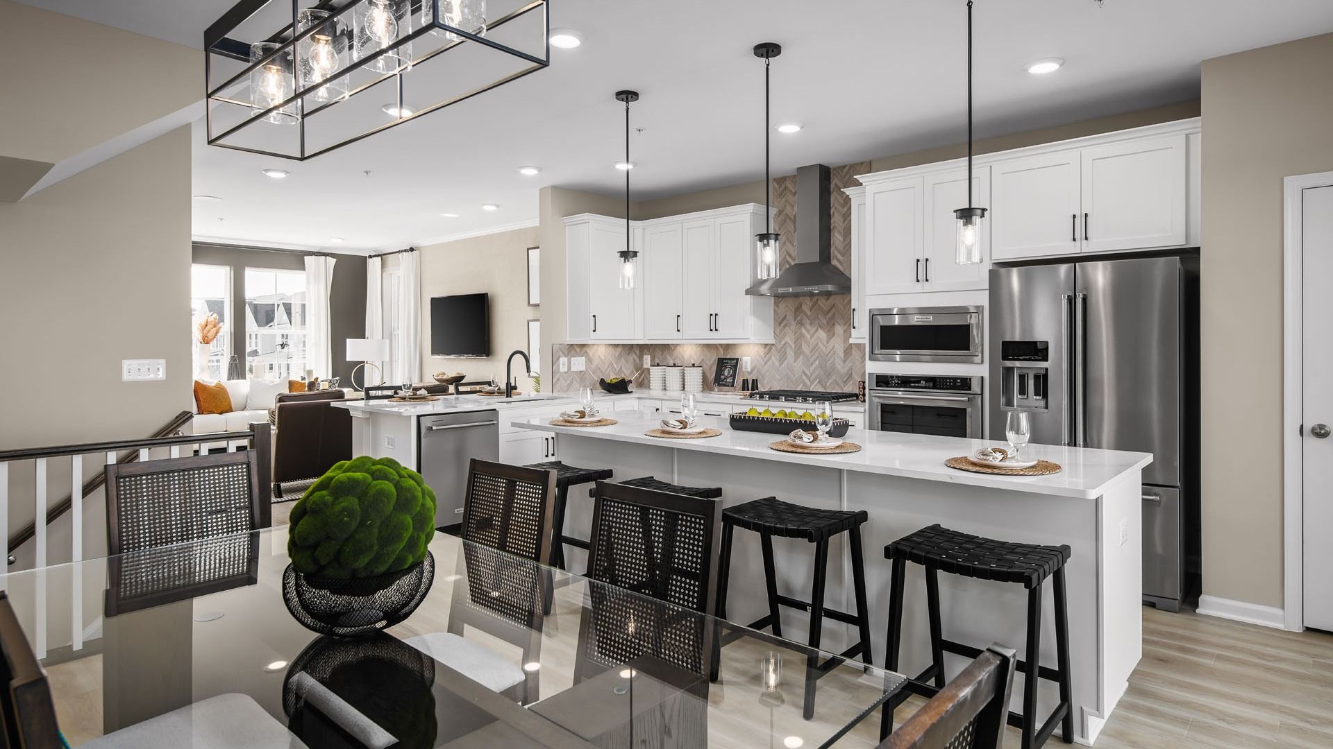 Pratt Townhome Kitchen and Dining Area at Greenleigh