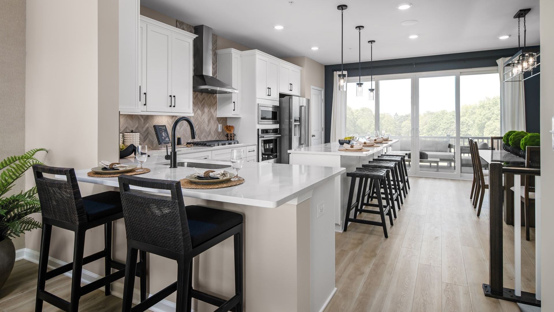 Pratt Townhome Kitchen and Dining Area at Greenleigh