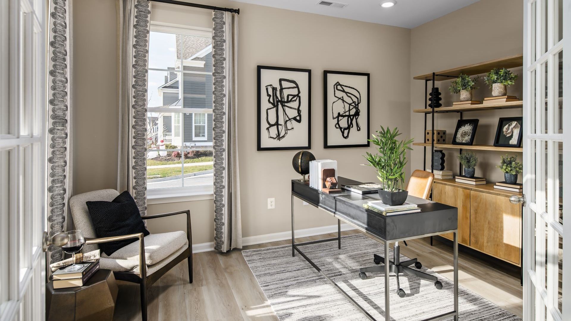 Pratt Townhome Study at Greenleigh - Flex Space with LVP flooring