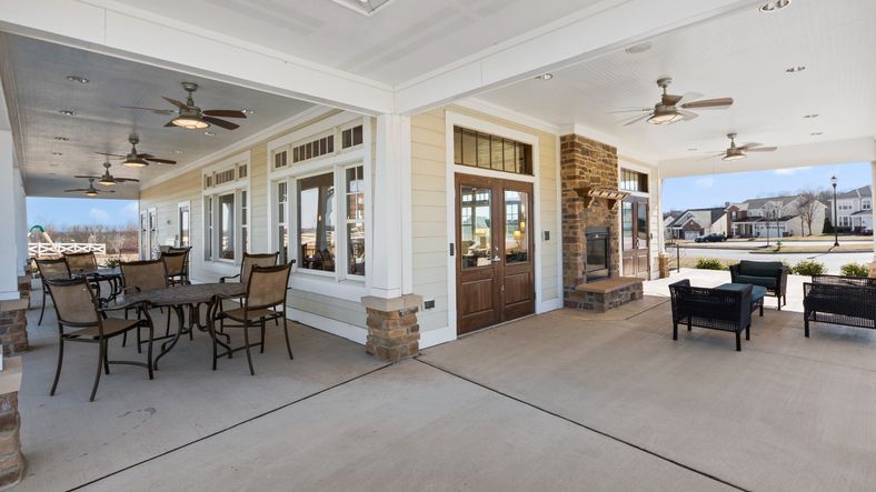 Covered Patio at the Clubhouse at Tuscarora Creek East